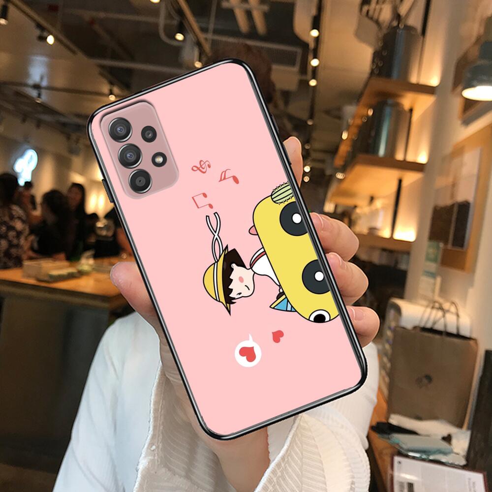 TOPLBPCS Chibi Maruko Phone Case Hull For Samsung Galaxy A70 A50 A51 A71 A52 A40 A30 A31 A90 A20E 5G A20s Black Shell Art Cell C