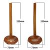 YFWOOD Wooden Spoons and Ladles, Set of 4 (2 Ladles + Slotted Ladle), 22cm Long Handle, Lightweight, Lacquered, for Ramen, Shabu-Shabu, and Hot Pot Co