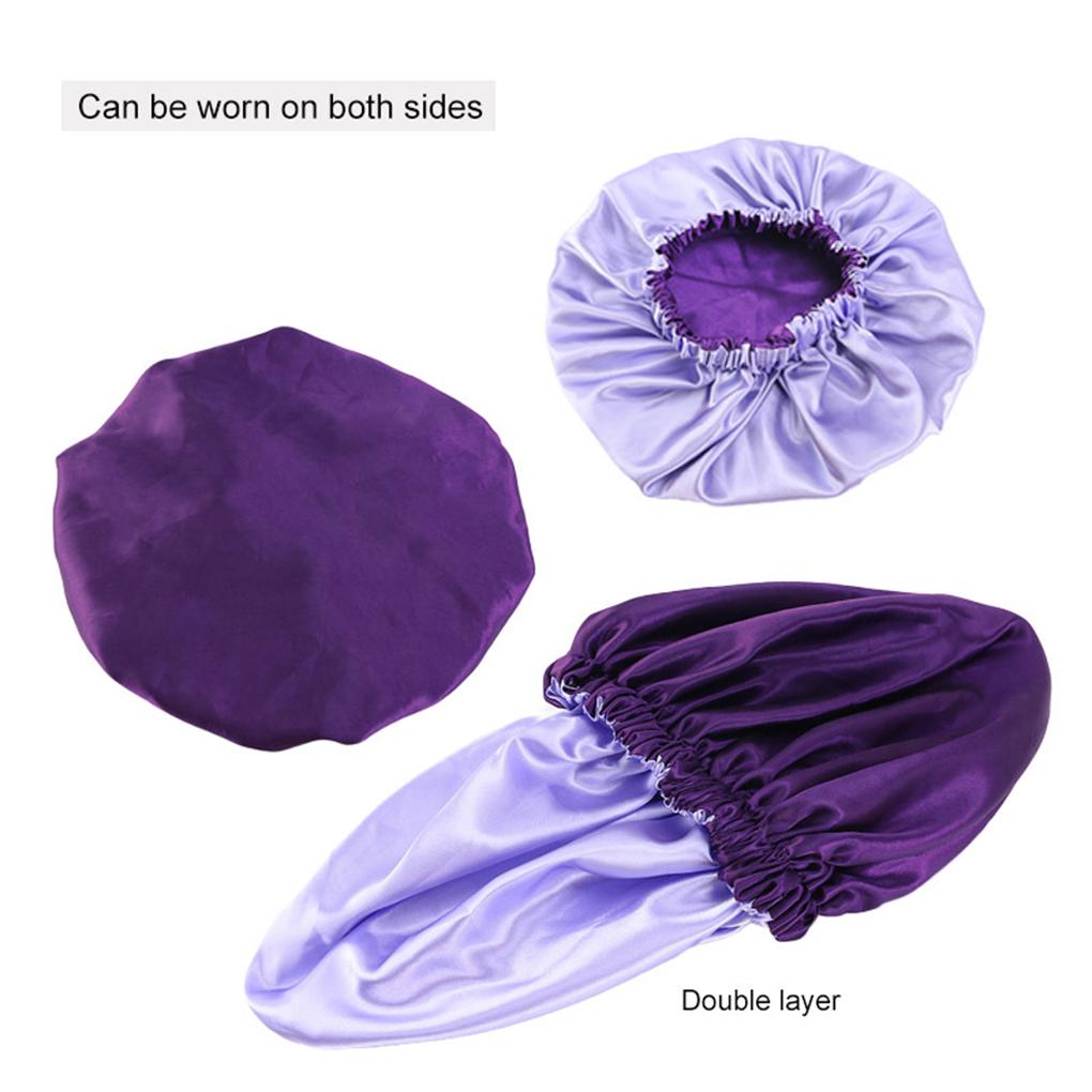 Sleep Cap For Comfortable Night S Rest Made With Satin Double Layer Hair Bonnet