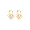 Trend Elegant Delicate Sweet Lovely Multi-Flower Pearl Earrings For Women Temperament Jewelry Party Premium G