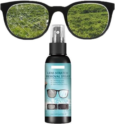 Solution de Nettoyage pour Lunettes Liquide d'Entretien Multiusage Outils de Nettoyage pour Rayures de Lentilles Spray Réparateur pour Lunettes Haute Concentration