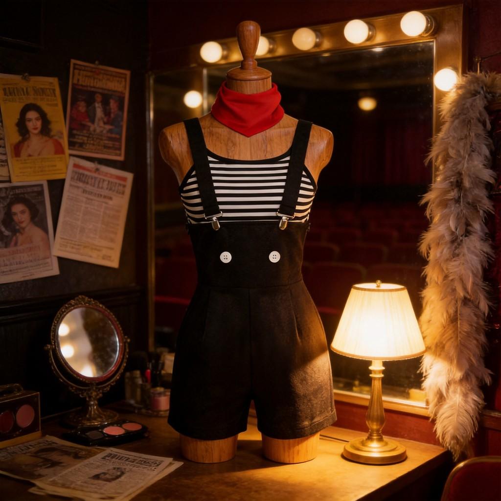 Vintage Cosplay Costume Includes Top Pants And Accessories For Stage Shows