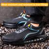 Latest Design Air Cushion Men Work Safety Shoes Anti-Smashing Comfortable Breathable Security Construction Boots