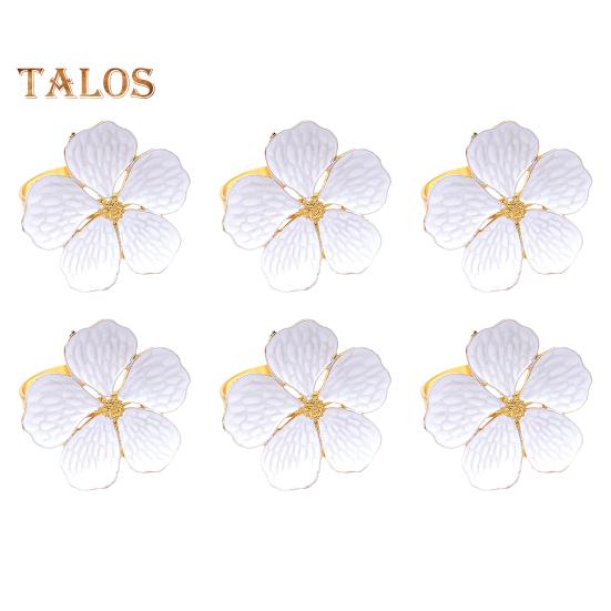 

6 шт., кольцо для салфеток, элегантное антивозрастное кольцо, новинка, специальный нежный дизайн, кольцо для салфеток, декор для стола золотистый