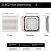 Air Ventilation System ABS Cabinet Ventilation Filter White Without Fan Fan Filter Filter Panel