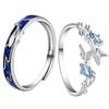 Cloud Dream Butterfly Whale Couple Ring