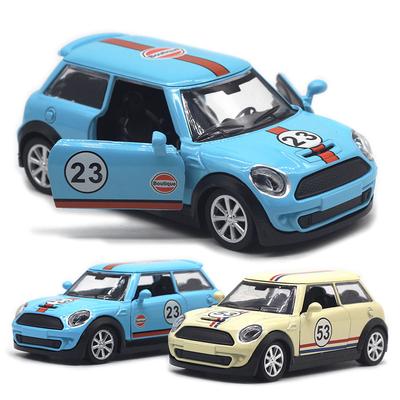 Maßstab 1/32 Legierungsmodell Mini-Bemalung 53 Rennsport Klassisches Modell Taschentoy Rückzieh-Tür Auto-Modell Kinderspielzeug