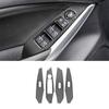 4-Piece Carbon Fiber Window Switch Cover Set for 2017-18 Mazda 3/Atenza