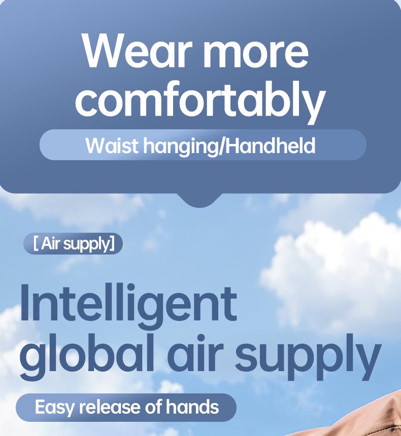 Portable USB Mini Fan: Quiet Neck & Waist Clip with Strong Airflow
