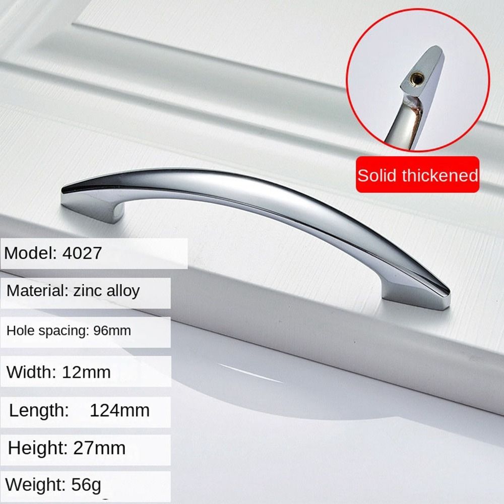 Multifunctional Bright Chrome Handles Furniture Drawer Pull Handles Furniture Handle  Wardrobe