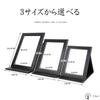 Portable Tabletop Makeup Folding Stand Portable and Convenient Adjustable PU Leather Mies' Mirror, Mirror, Mirror, Mirror, Mirror, Storage, Angle, (M,