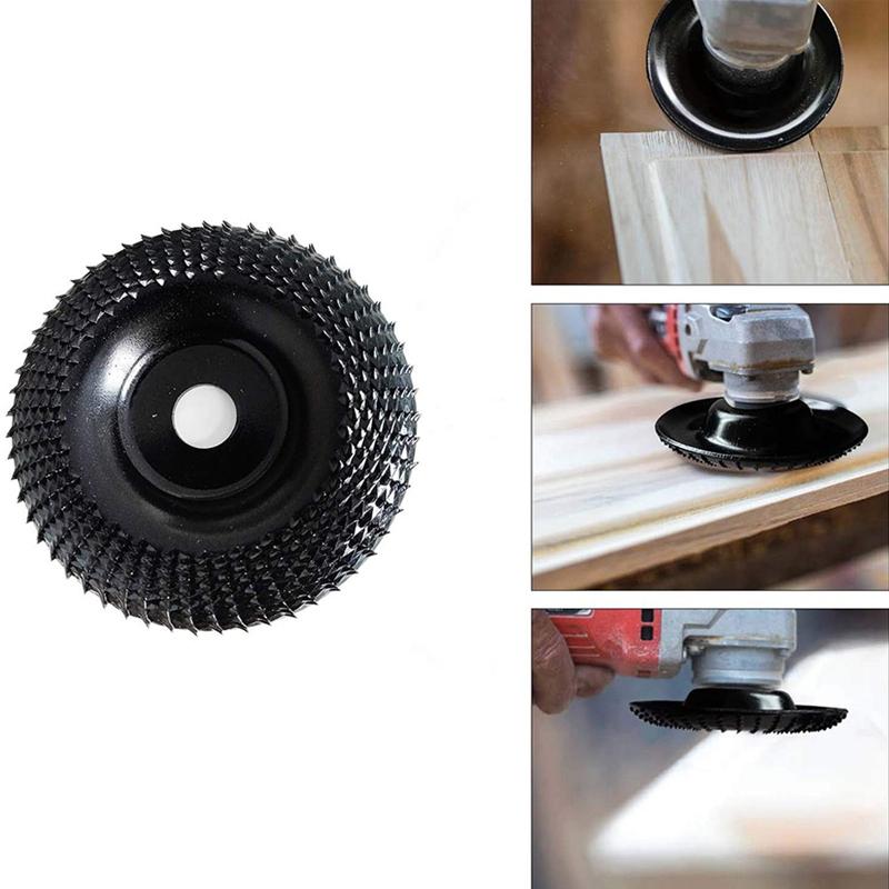 Round Angle Grinder Wood Carving Disc Woodworking Grinding Shaping Wheel Abrasive Rotary Tool for 16/22mm Bore Angle Grinders