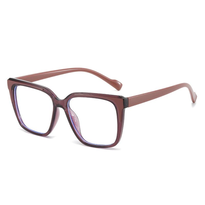 Glasses Frame Light Large Frame Plain Anti-Blue Glasses Decorative Flat Glasses