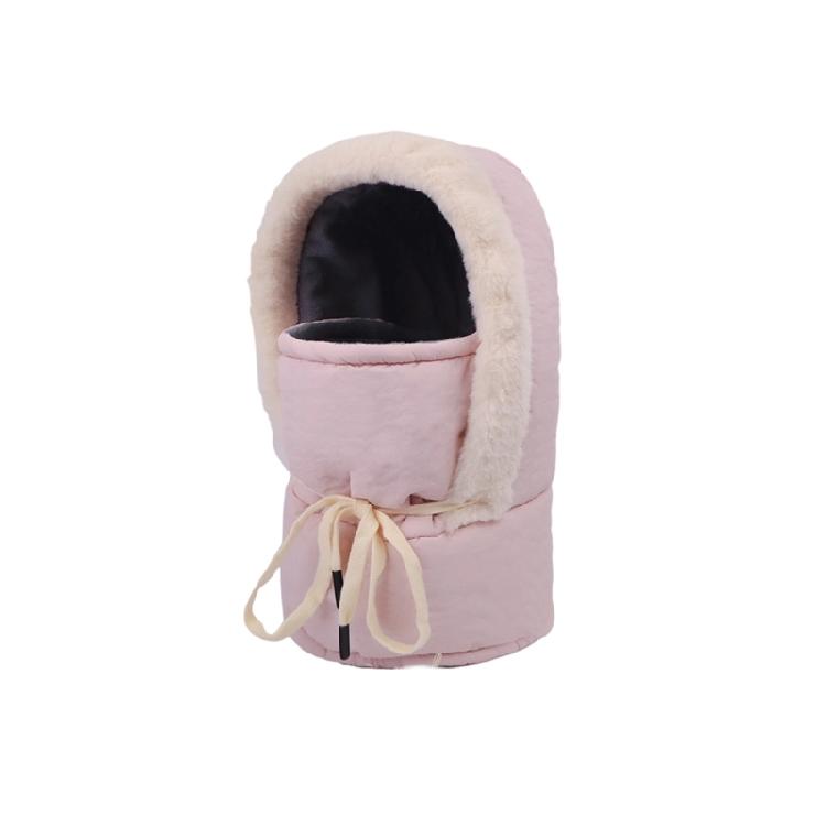 Cold Weather Reversible Hooded Cap Windproof Outer Layer Plush Inner Lining Unisex Design For Extreme Temperature