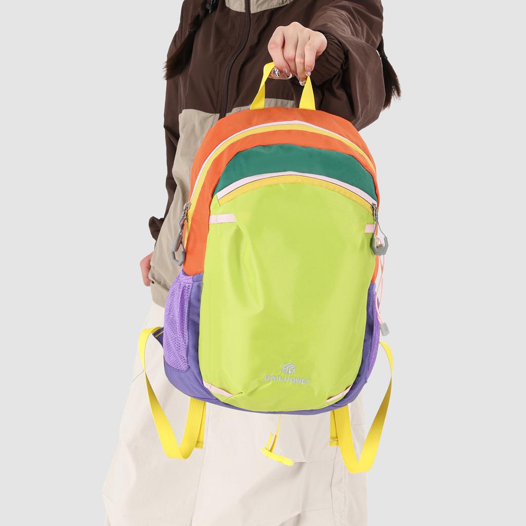 Schoolbag New Fashion Color Matching Backpack Couple Commuter Leisure Large Capacity School Bag Lightweight Trend Versatile Backpack