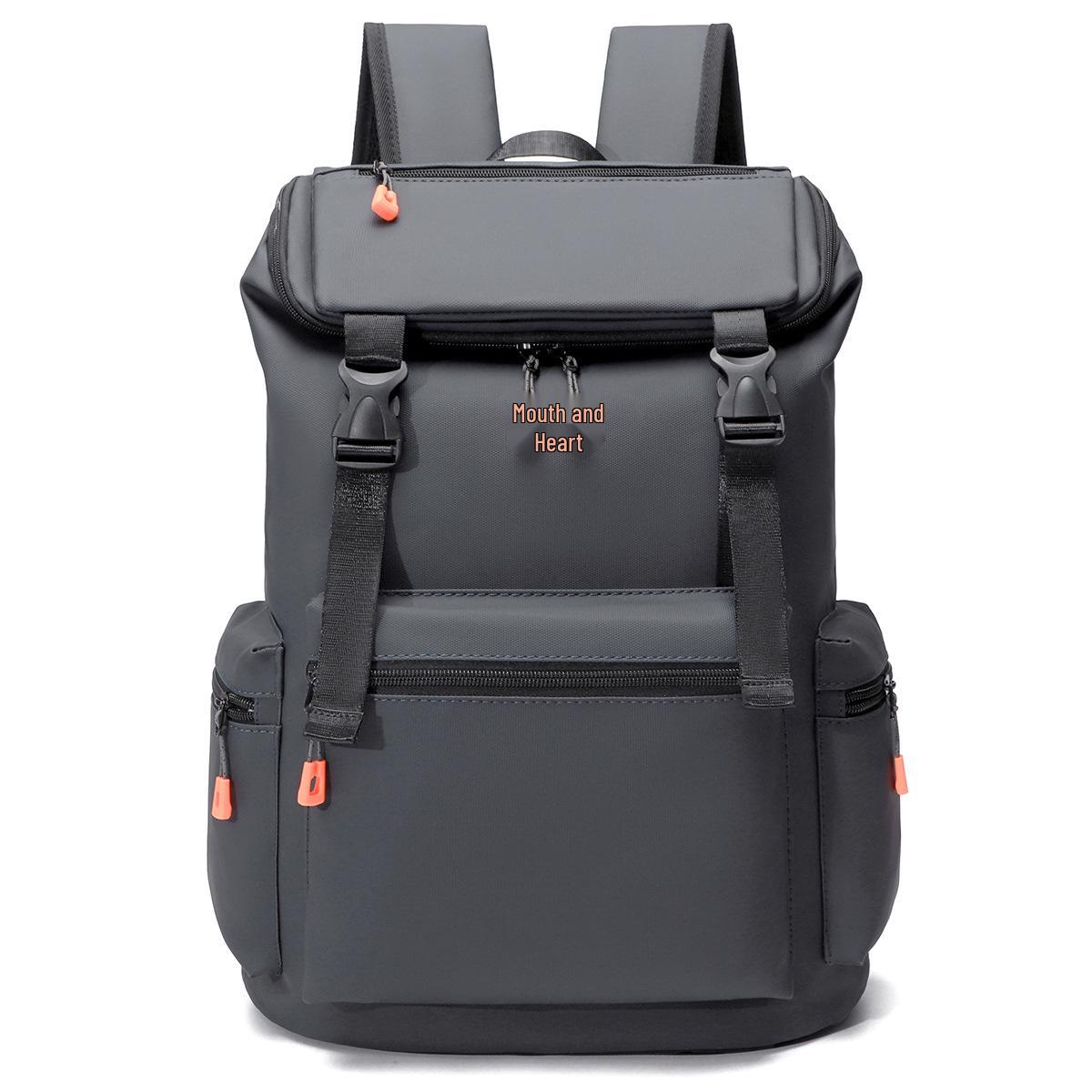 

Cross-Border High-Capacity Casual Laptop Backpack with USB Port and Custom Logo Option for Students 31x16x47 cm темно-сірий