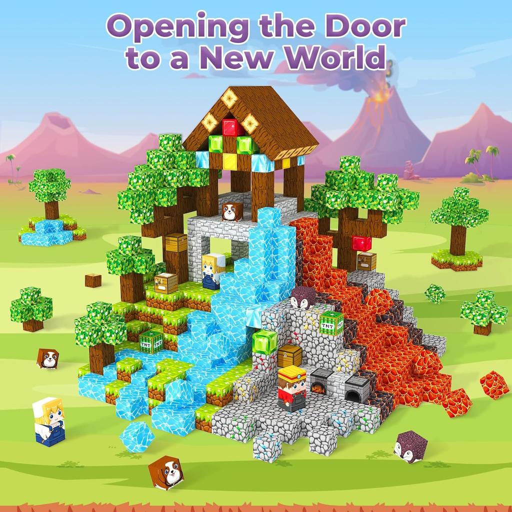 Magnetic Block Magnetic Building Block Large Easter Pet Park Educational Toy Building Block