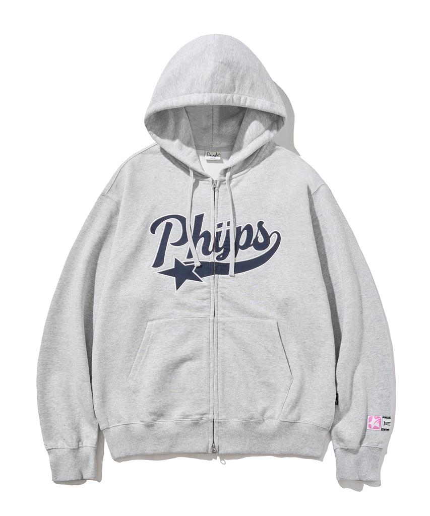 Physical Department Startail Zip-Up Hoodie_Gray