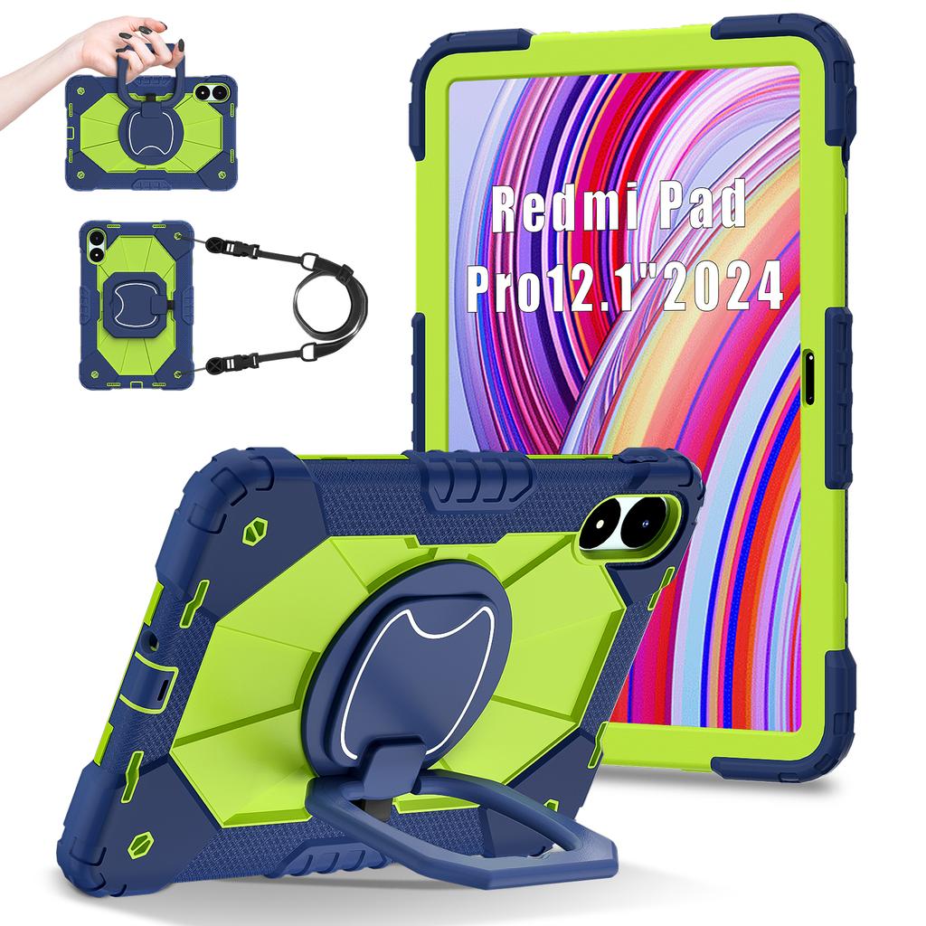 For Xiaomi Redmi Pad Pro 5G/Pad Pro/Poco Pad 4G Kickstand Case Silicone+PC Tablet Cover