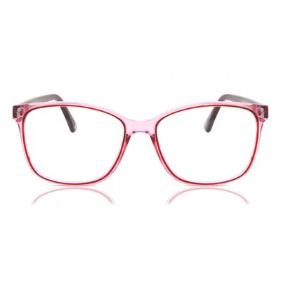 Full Rim Square Transparent Pink Smartbuy Collection Casmor Tr 98e Fashion Unisex Eyeglasses