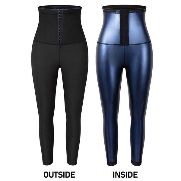 

Men s Exercise Sweat Pants Exercise Tight Sauna Clothing High Waisted Corseted Abdominal Shaping Pants 2XL/3XL