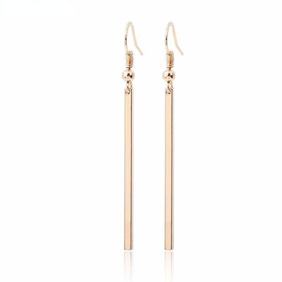 Elegante Würfel Lange Ohrringe Persönlichkeit Einfache Rechteckige Geometrische Ohrringe für Frauen Gold Silber Farbe Hochzeit Schmuck