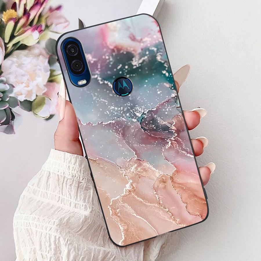 Για θήκη Motorola One Vision Κάλυμμα ONEVision Μοντέρνο Ζωγραφισμένο Σιλικόνης Μαλακό Πίσω Κάλυμμα Για θήκη Motor One Macro Προστατευτικό Κέλυφος