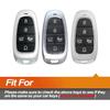 Silicone Key Fob Cover Fit for Hyundai Sonata Santa Fe Tucson Ioniq Palisade Santa Cruz Smart 5 Buttons | Car Accessories | Remote Key Protection
