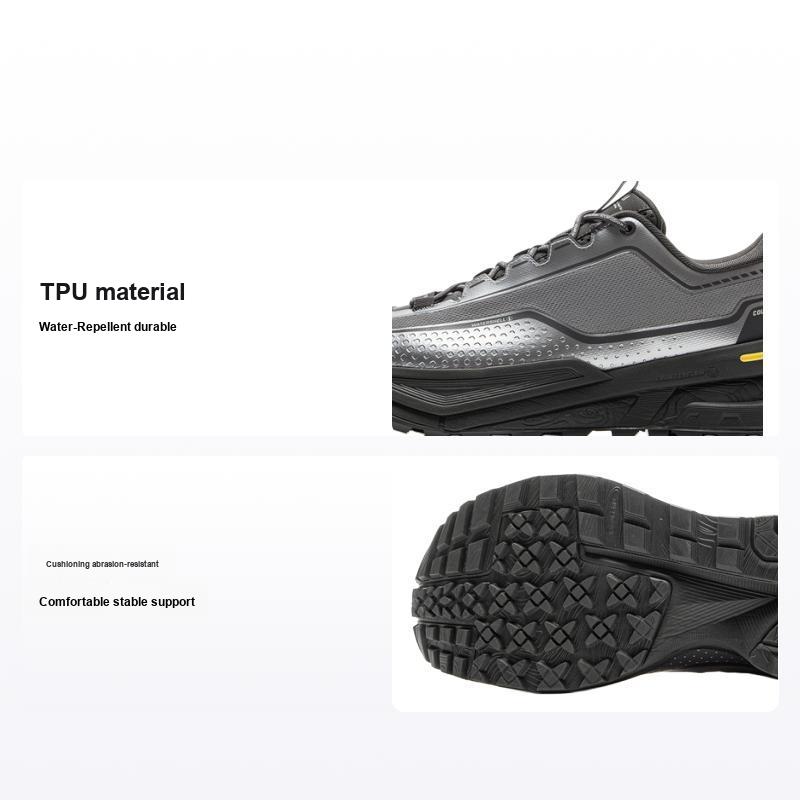Li-Ning Men's Silver Li Ning Cf Su Xing Chuan Y3k Rebound Water Resistant Shock Absorbing Durable Support Reflective Low Top Outdoor Hiking Shoes Ahtu023-9 Cm