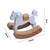 Miniature Wooden Trojan Horse Dollhouse Dining Room Accessory Smooth Surface Detailed Toy For Doll House Decoration