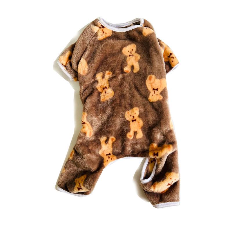 Herbst/Winter Vierbeiniger Cartoon Haustier Pyjama für Hunde und Katzen