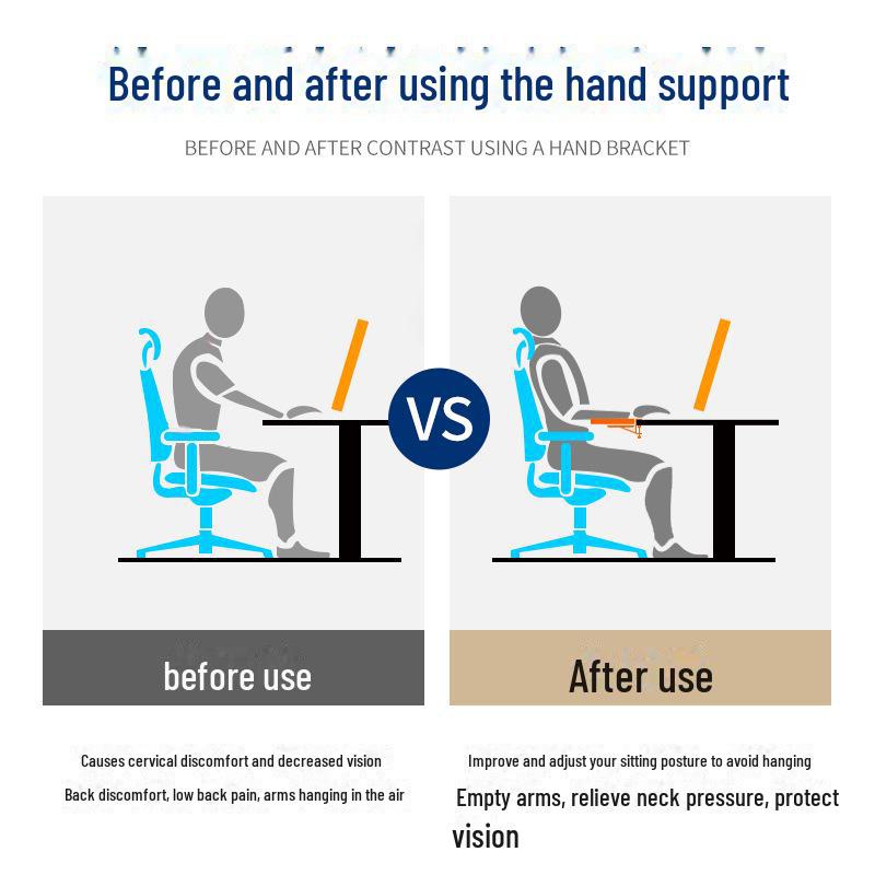 Stansefritt tastaturbrett med glideskinneklips og brakett under skrivebordet for oppbevaring av mus