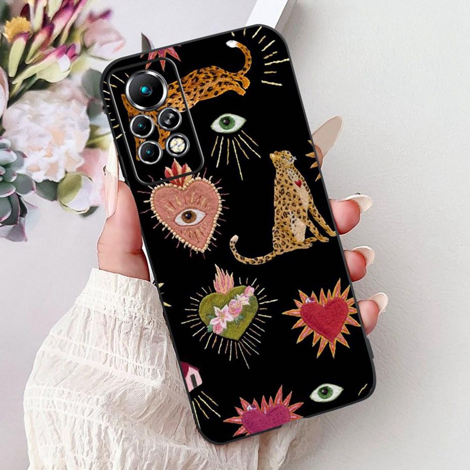 New Design Phone Case For Infinix Note 11 Pro 11S X697 X698 X663 Black Silicone Soft Back Cover For Infinix Note11 11S 11Pro