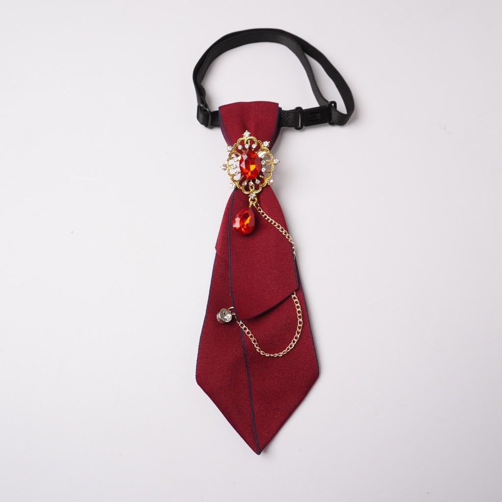 Crystalembellished College Style Shirt Collar With Bow Tie For Adult Formal Wear And Gift