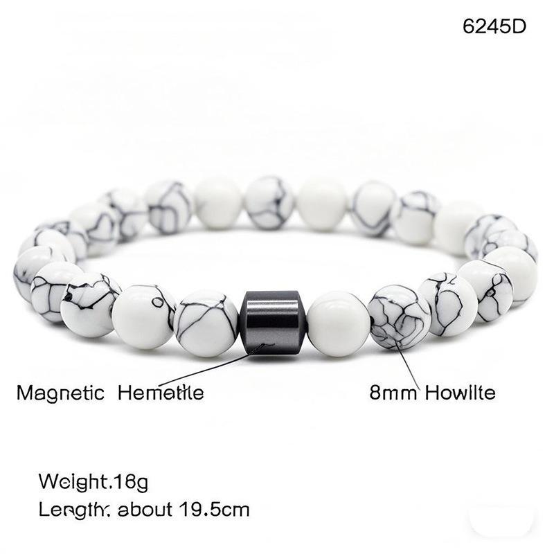Black Stone Tiger Eye Magnetic Bead Bracelet