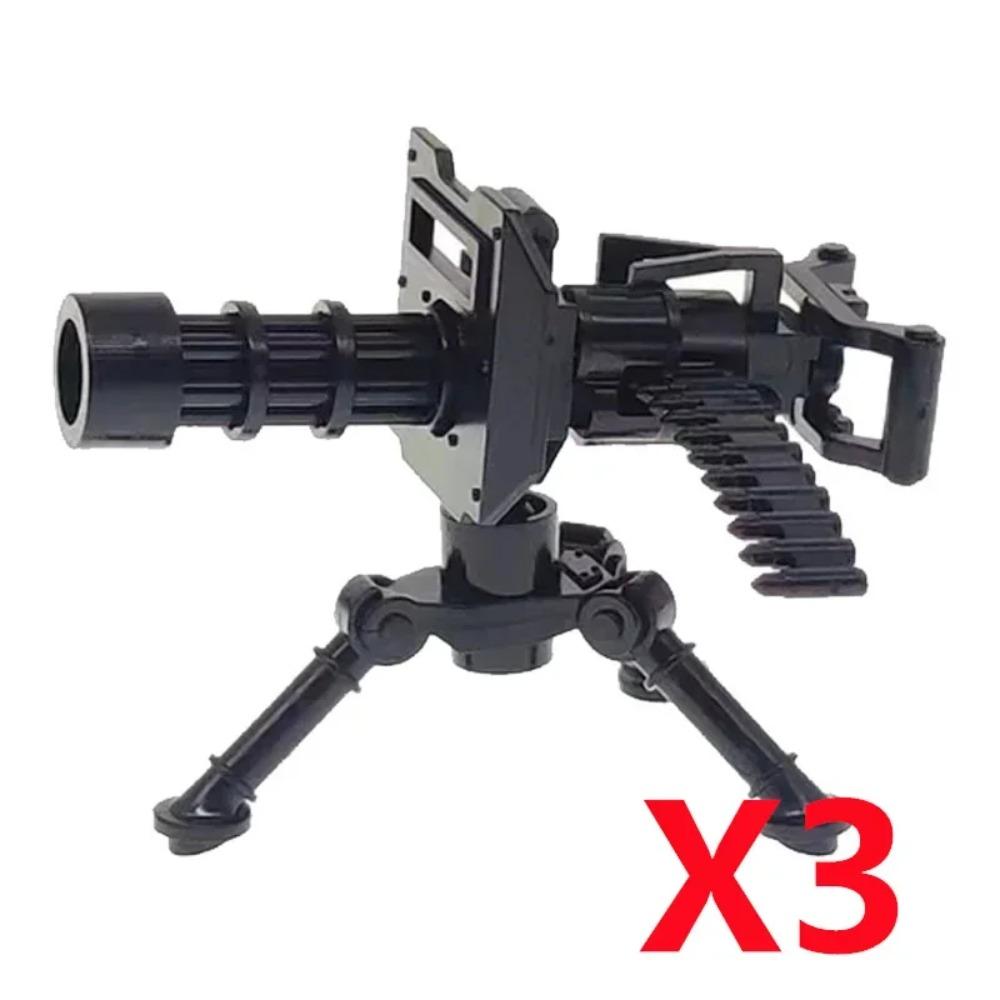 Vojenský MOC Stavebnice zbraní Těžký kulomet Gatling M19 NSV Figurky Dělostřelectvo Odminovací Pistole Kulka Hračka Dárek K013