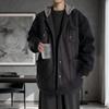 Men's Trendy Woolen Trench Coat - Spring/Autumn Edition, Loose Fit, High-End Streetwear for Couples