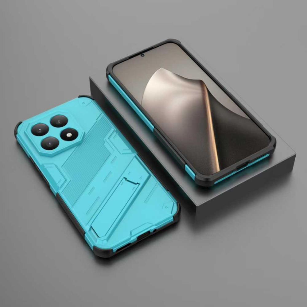 Armor Protect Stand Rugged Back Cover For Xiaomi 15T Pro 17 Pro Max Redmi Note 15 Pro Plus 15 15C Wireless Charging Phone Case