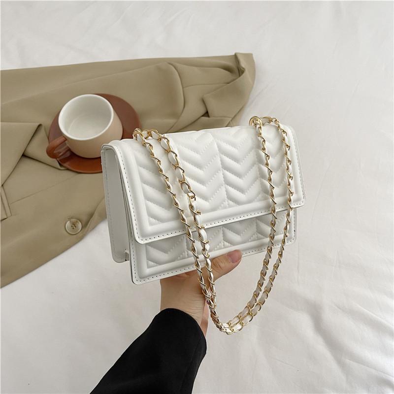 Trendy Street Fashion Pu Shoulder Bag Stylish Underarm Chain Crossbody Bag For Women