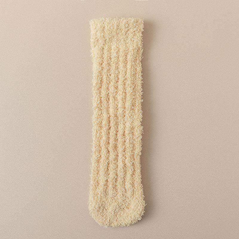 Coral Fleece Thermal Maternity Socks for Women - Winter & Fall Edition Thickened & Fleece-Lined Loose-Fit Floor Socks for Home & Sleep