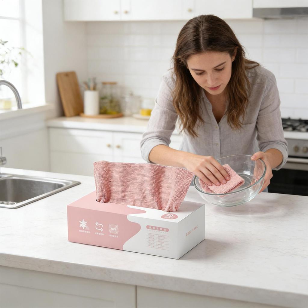 Microfiber Cleaning Rags 20 Pieces Super Absorbent Lint Free Microfiber Cleaning Cloth For Kitchen Bathroom Car Window Glass