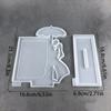 Silicone Couple Mold for Epoxy Resin Casting Perfect for Creating Personalized Photo Frames and Decorative Keepsakes