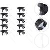 10 PCS Spray Bottle Nozzle Trigger Nozzles Plastic Heads Sprayer Black Top Replacement Watering Paint Jacket Mist