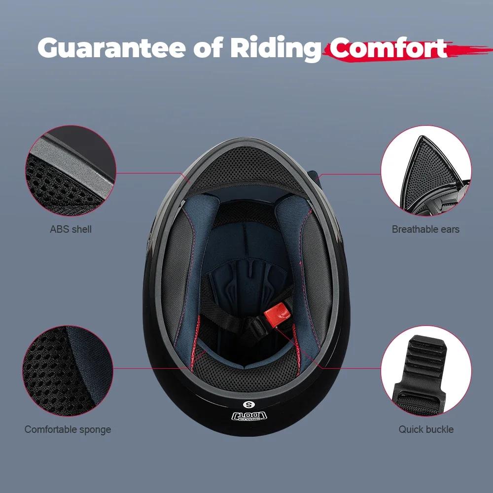 Motorcycle Helmet Moto Cat Ears Streamlined Helmet For Women Men Full Face Breathable Casco Moto Helmets DOT Approved