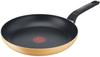 Tefal Frying Pan 25cm, Gas Stove Only, Free of PFOA and Other Harmful Substances [Marigold Yellow Frying Pan] B56105