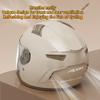 Motorcycle 3/4 Half Helmet Eye And Face Protection Dual Lens Comfortable Detachable Lining Ventilation Open Face Helmet