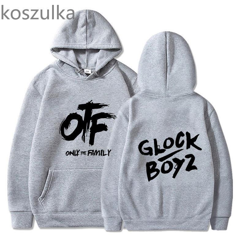 OTF letter print men's hoodie street style men and women couples universal adult autumn and winter comic pattern