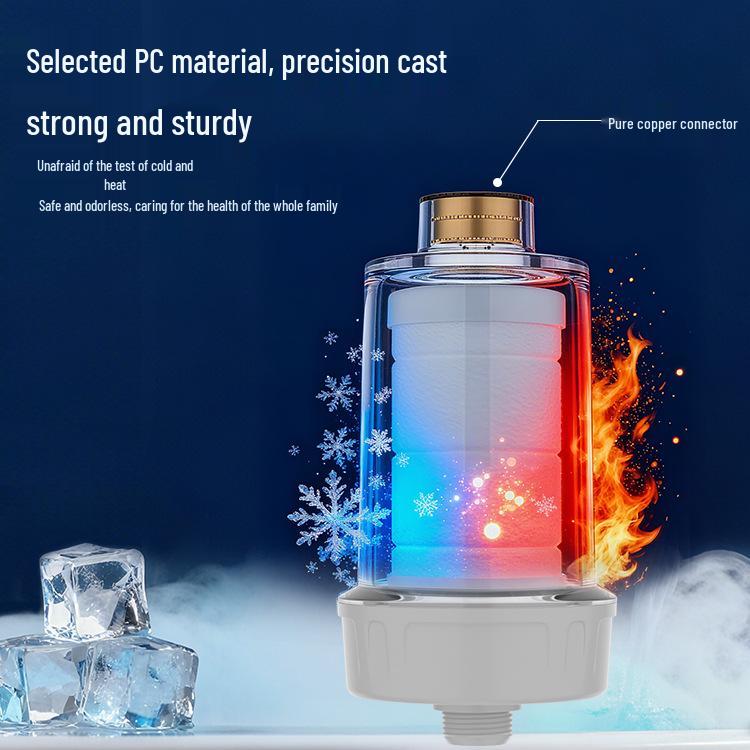 Dechlorinating Antibacterial Water Purifier: Shower, Faucet, Washing Machine, Toilet, Water Heater Pre-Filter
