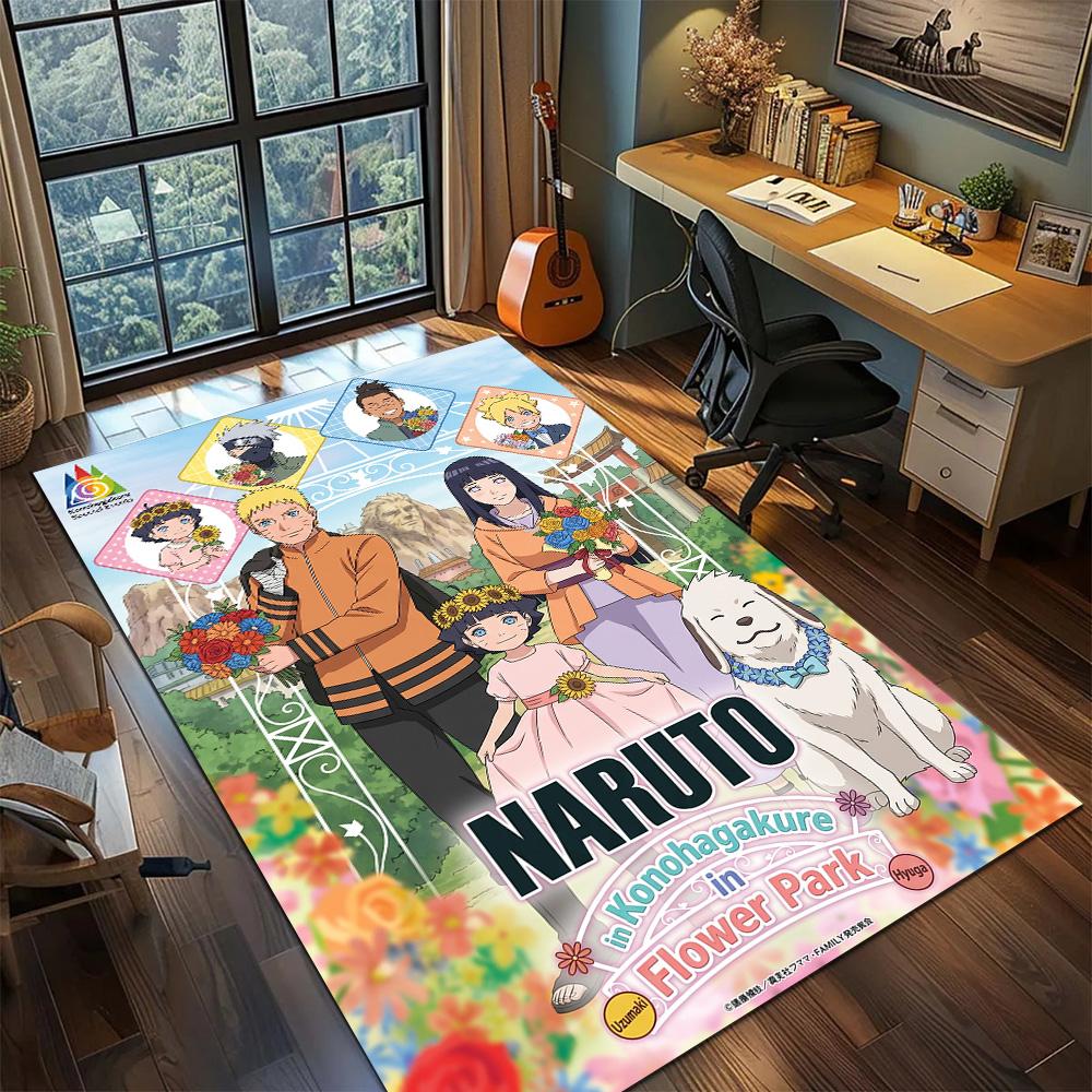 Naruto Carpet Floor Mat Washable Non Slip Gamer Bedroom Large Area Home Room Decor YUN6512