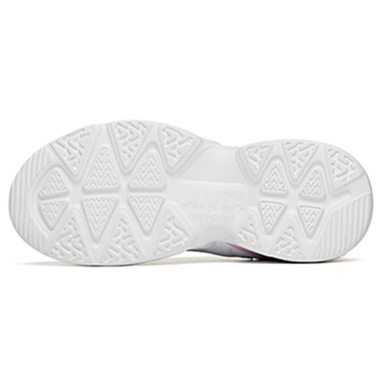 New Anta Slip Resistant, Abrasion Resistant, Waterproof, Supportive, Lightweight Low Top Chunky Sneakers Women's 922118823-3